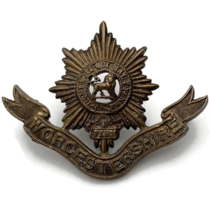 WW1 Worcestershire Regiment OFFICERS Bronze Collar Badge