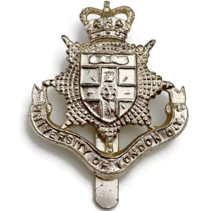 University of London OTC Officers Training Corps Staybrite Anodised Cap Badge - Staybright