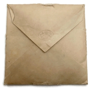 WW1 Penny / Death Plaque Inner Paper Envelope Cover