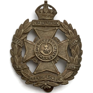 WW1 Post Office Rifles, 8th Battalion London Regiment Cap Badge