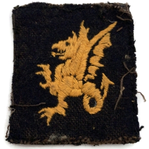 WW2 British 43rd Wessex Infantry Division Cloth Formation Sign Patch Badge