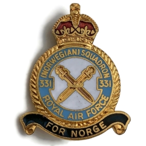 331 Norwegian Squadron Royal Air Force Lapel Badge RAF