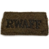 WW2 Royal West African Frontier Force RWAFF Regiment Cloth SLIP ON Shoulder Title Badge Flash