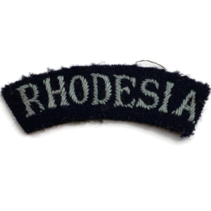 WW2 Royal Air Force RAF RHODESIA Cloth Shoulder Title Nationality Badge Flash