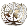 United Nations UN Blue Beret Metal & Enamel Cap Badge