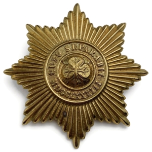 Irish Guards Regiment Valise Cross Belt Plate / Pouch Badge