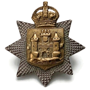East Surrey Regiment OFFICERS Collar Badge