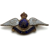 WW2 Royal Air Force RAF Wings ENAMEL Sweetheart Brooch - 44mm
