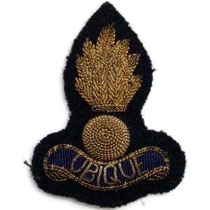 WW2 Royal Engineers Corps FIELD SERVICE Bullion Cap Badge