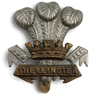 WW1 Leinster Regiment Irish Cap Badge