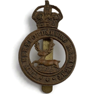 WW1 Hertfordshire Regiment Cap Badge