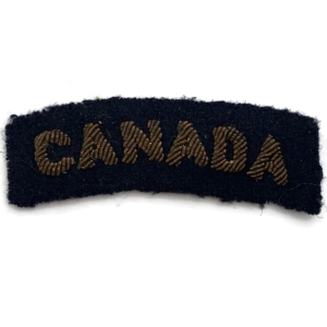 WW2 Canadian Royal Air Force RAF CANADA Cloth Shoulder Title Nationality Badge Flash