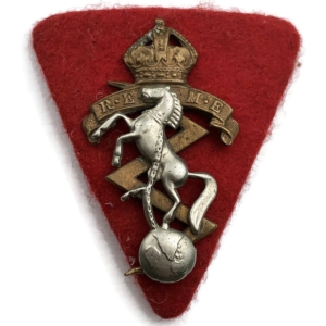 Royal Electrical & Mechanical Engineers REME Cap Badge & Backing Plate