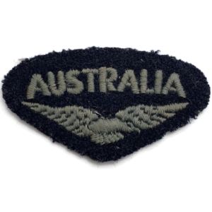 WW2 Royal Air Force RAF AUSTRALIA Cloth Shoulder Title Nationality Badge Flash