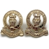 14th / 20th Hussars Staybrite Anodised Collar Badge PAIR - Staybright