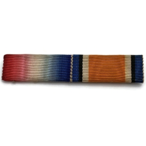 WW1 Pair (1914 Mons or 1914/15 Star & British War Medal) Ribbon Bar - PIN BACK