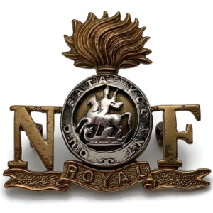 WW2 Royal Northumberland Fusiliers Regiment Officers GILT Shoulder Title