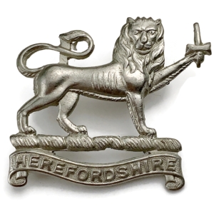 Herefordshire Light Infantry Regiment Collar Badge - FIRST PATTERN