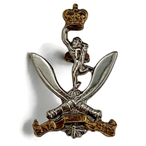 Gurkha Signals Corps Collar Badge - Queens Crown