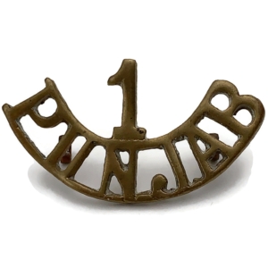 1st Punjab Regiment British Imperial Indian Army India Shoulder Title