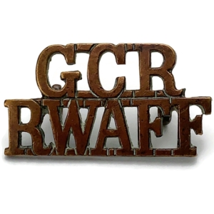 Gold Coast Regiment Royal West African Frontier Field Force RWAFF Shoulder Title