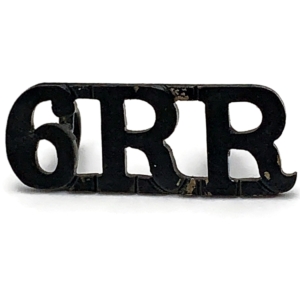 6th Rajputana Rifles 6RR British Indian Army Raj India Shoulder Title