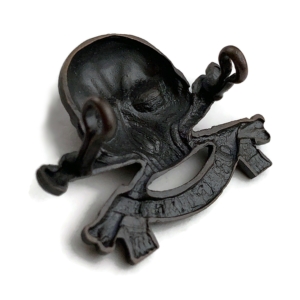 ＧＢイギリス軍/英軍＊髑髏/第１７＆第２１騎兵連隊帽章/ベレー章（実物） GBイギリス軍/英軍＊髑髏/第17＆第21騎兵連隊帽章/ベレー章