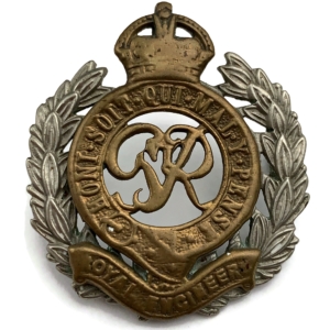 WW2 Royal Engineers Corps (George VI) BI-METAL Cap Badge