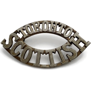 WW2 Canadian The Toronto Scottish Regiment of Canada Shoulder Title