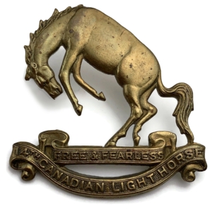 14th Canadian Hussars Regiment of Canada Cap Badge