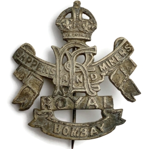 Royal Bombay Sappers and Miners Indian Regiment British India Army Cap Badge
