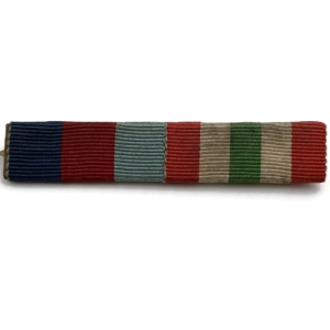 WW2 Medal Ribbon Bar - 1939-45 Star & Italy Star Pair - PIN BACK