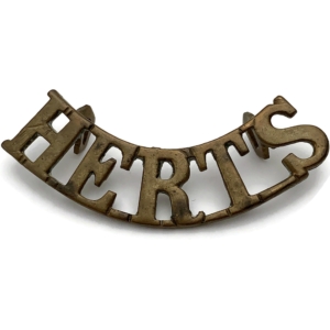 WW1 Hertfordshire Regiment Shoulder Title