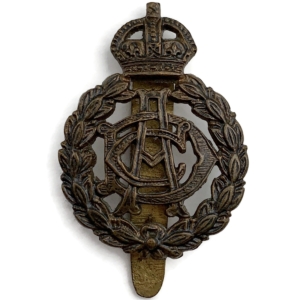 WW1 Army Dental Corps ADC Dentist Cap Badge - G.KARANJEE & SONS ALIGARH. U.P