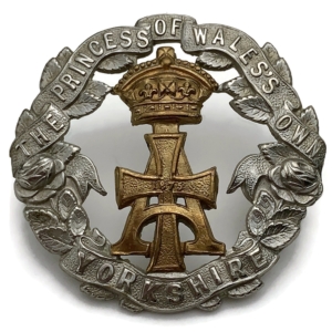 VICTORIAN Yorkshire (Green Howards) Regiment Cap Badge