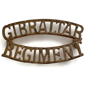 Gibraltar Regiment British Colonial Forces Shoulder Title