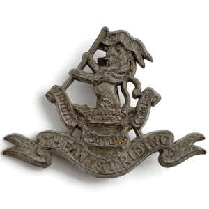 WW2 Duke of Wellingtons West Riding Regiment PLASTIC Economy Issue Cap Badge