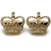 Officers Staybrite Epaulette Insignia Crown Rank Pips PAIR - MAJOR Pair