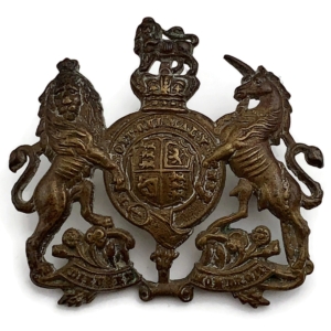 VICTORIAN General Service Corps / Regiment Cap Badge - Queen Victoria Crown