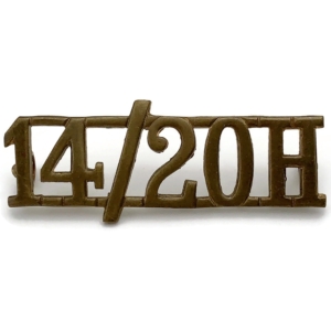 WW2 14th / 20th Kings Hussars Regiment King's Shoulder Title
