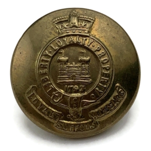 Loyal Suffolk Hussars Regiment Tunic Button - 25mm