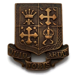 WW1 13th Kensington Battalion, London Regiment BRONZE Officers Collar Badge