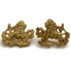 British South Africa Police BSAP Rhodesian Anodised Staybrite Collar Badge PAIR