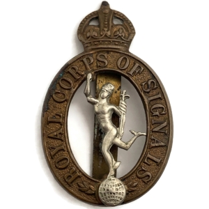 WW2 Royal Corps of Signals RCOS Cap Badge