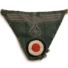 WW2 German Army (Heer) Bevo Cloth M43 Combat Trapezoid Eagle Insignia Cap Badge