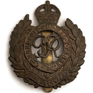 WW2 Royal Engineers Corps (George VI) Cap Badge