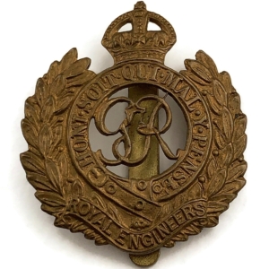 WW2 Royal Engineers Corps (George VI) Cap Badge