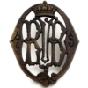 VICTORIAN Queens Rifle Volunteer Brigade, Royal Scots Rifles Glengarry Cap Badge
