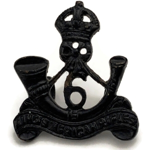 6th Battalion Kings African Rifles Regiment KAR King's Africa Collar Badge