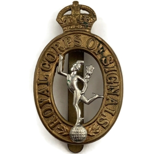 WW2 Royal Corps of Signals RCOS Cap Badge